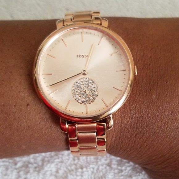 New Fossil Jacqueline Crystal Bracelet Watch - Picture 7 of 7